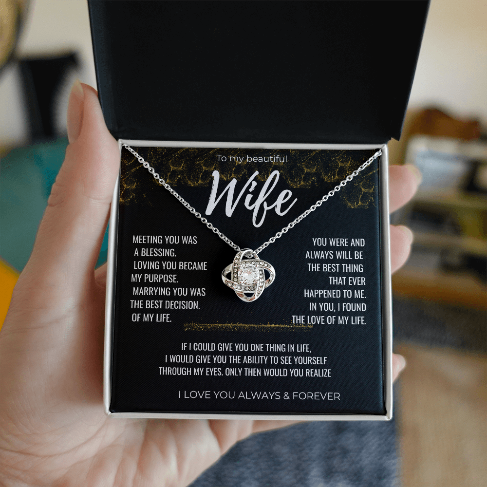 To my Beautiful Wife Gift | Wife Gift | Necklace for Wife, Gift Idea.