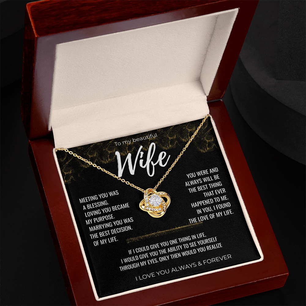To my Beautiful Wife Gift | Wife Gift | Necklace for Wife, Gift Idea.