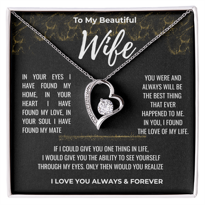To my Beautiful Wife Gift | Wife Gift | Necklace for Wife, Gift Idea.