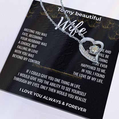 To my Beautiful Wife Gift | Wife Gift | Necklace for Wife, Gift Idea.